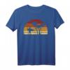 Vintage Sonne Surfen Geschenk für Surfer und Wellenreiter - Retro T-Shirt mit Sonnenuntergang im Distressed Look für Geburtstage & Weihnachten