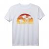 Vintage Sonne Surfen Geschenk für Surfer und Wellenreiter - Retro T-Shirt mit Sonnenuntergang im Distressed Look für Geburtstage & Weihnachten