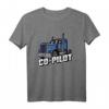 Vater Sohn Partner Outfit Co-Pilot LKW Fahrer T-Shirt – Perfektes Geschenk zum Vatertag & für Trucker Papa und Kind