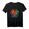 Tiger Tigerkopf Geschenk - Großkatze Raubkatze T-Shirt für Tier- und Naturschützer, Safari Fans und Kunstliebhaber