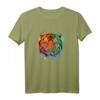 Tiger Tigerkopf Geschenk - Großkatze Raubkatze T-Shirt für Tier- und Naturschützer, Safari Fans und Kunstliebhaber