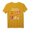 Dänische Flagge T-Shirt | Dänemark Urlaub & Fan Geschenk | Ideal für Reisen, Fernweh & Dänen mit dänischen Wurzeln