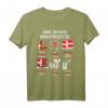Dänische Flagge T-Shirt | Dänemark Urlaub & Fan Geschenk | Ideal für Reisen, Fernweh & Dänen mit dänischen Wurzeln