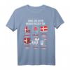 Dänische Flagge T-Shirt | Dänemark Urlaub & Fan Geschenk | Ideal für Reisen, Fernweh & Dänen mit dänischen Wurzeln