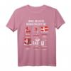 Dänische Flagge T-Shirt | Dänemark Urlaub & Fan Geschenk | Ideal für Reisen, Fernweh & Dänen mit dänischen Wurzeln