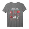 Dänische Flagge T-Shirt | Dänemark Urlaub & Fan Geschenk | Ideal für Reisen, Fernweh & Dänen mit dänischen Wurzeln