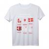 Dänische Flagge T-Shirt | Dänemark Urlaub & Fan Geschenk | Ideal für Reisen, Fernweh & Dänen mit dänischen Wurzeln