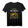 Warum ich mit Akku fahre? Lustiges E-Bike Mountain Bike E-MTB T-Shirt – Perfekt für Radfahrer, Biker & Geschenke zum Geburtstag oder Weihnachten