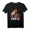 Lustiges Quarter Horse T-Shirt mit Comic-Design – Westernreiten & Pferdefreunde Geschenk für Kinder, Damen und Herren