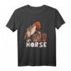 Lustiges Quarter Horse T-Shirt mit Comic-Design – Westernreiten & Pferdefreunde Geschenk für Kinder, Damen und Herren