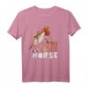 Lustiges Quarter Horse T-Shirt mit Comic-Design – Westernreiten & Pferdefreunde Geschenk für Kinder, Damen und Herren