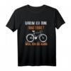 Warum ich ohne Akku fahre weil ich es kann - Lustiges Fahrrad T-Shirt für Radfahrer, Rentner & Radsportbegeisterte als Geschenkidee
