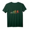Retro Frauen Fußballerin T-Shirt - Evolution Fußballspielerin, klassisch geschnitten mit doppeltem Saum