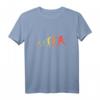 Retro Frauen Fußballerin T-Shirt - Evolution Fußballspielerin, klassisch geschnitten mit doppeltem Saum