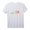 Retro Frauen Fußballerin T-Shirt - Evolution Fußballspielerin, klassisch geschnitten mit doppeltem Saum