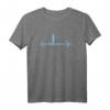 SUP Motiv für Paddelboot & Paddelboard | Stand Up Paddling T-Shirt mit Herzschlag-Design