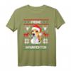 Beagle Frohe Waunachten Weihnachten Hund Xmas X-Mas T-Shirt - Lustiges Hunde-Oberteil für Hundeliebhaber, Hundepapas & Tierärzte