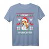 Beagle Frohe Waunachten Weihnachten Hund Xmas X-Mas T-Shirt - Lustiges Hunde-Oberteil für Hundeliebhaber, Hundepapas & Tierärzte