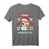 Beagle Frohe Waunachten Weihnachten Hund Xmas X-Mas T-Shirt - Lustiges Hunde-Oberteil für Hundeliebhaber, Hundepapas & Tierärzte