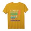 6 Stages of Marathon Running Spruch Läufer T-Shirt – Witziges Geschenk für Läufer, Jogger & Marathonläufer für Herren & Damen