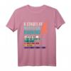 6 Stages of Marathon Running Spruch Läufer T-Shirt – Witziges Geschenk für Läufer, Jogger & Marathonläufer für Herren & Damen