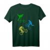 BMX Bike Fahrrad Downhill Stunts T-Shirt für Kinder Jungen - Klassisch geschnitten, doppelt genähter Saum