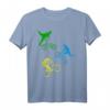 BMX Bike Fahrrad Downhill Stunts T-Shirt für Kinder Jungen - Klassisch geschnitten, doppelt genähter Saum