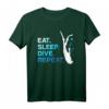EAT SLEEP DIVE REPEAT T-Shirt für Taucher - Perfektes Geschenk für Scuba Diver, Schnorchel- und Meerliebhaber zu Geburtstag & Weihnachten