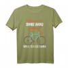 Warum ich ohne Akku fahre? Fahrrad T-Shirt mit Spruch – Lustiges Motiv für Mountainbike, Downhill und Rennradfahrer, die echten Sport lieben