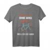 Warum ich ohne Akku fahre? Fahrrad T-Shirt mit Spruch – Lustiges Motiv für Mountainbike, Downhill und Rennradfahrer, die echten Sport lieben