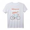 Warum ich ohne Akku fahre? Fahrrad T-Shirt mit Spruch – Lustiges Motiv für Mountainbike, Downhill und Rennradfahrer, die echten Sport lieben