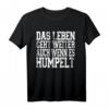 Das Leben geht weiter Auch wenn es humpelt - Motivations-T-Shirt für Verletzte und Genesende mit Humor
