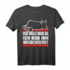 Faule Katze Spruch - Der Wille war da - Lustiges Katzen T-Shirt für Büro, Weihnachten & Geburtstage