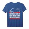 Faule Katze Spruch - Der Wille war da - Lustiges Katzen T-Shirt für Büro, Weihnachten & Geburtstage