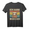 Ich hasse Menschen! Faultier Sarkasmus Ironie T-Shirt – Witziges Geschenk für Sarkastiker, Menschenhasser & Humorvolle