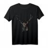 Hirsch Tracht Waldtier Tiermotiv Aufdruck Jagdmotiv Geweih - Klassisches, langlebiges T-Shirt für Jäger und Naturliebhaber