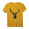 Hirsch Tracht Waldtier Tiermotiv Aufdruck Jagdmotiv Geweih - Klassisches, langlebiges T-Shirt für Jäger und Naturliebhaber