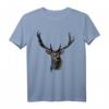 Hirsch Tracht Waldtier Tiermotiv Aufdruck Jagdmotiv Geweih - Klassisches, langlebiges T-Shirt für Jäger und Naturliebhaber