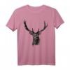 Hirsch Tracht Waldtier Tiermotiv Aufdruck Jagdmotiv Geweih - Klassisches, langlebiges T-Shirt für Jäger und Naturliebhaber