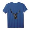 Hirsch Tracht Waldtier Tiermotiv Aufdruck Jagdmotiv Geweih - Klassisches, langlebiges T-Shirt für Jäger und Naturliebhaber