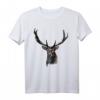 Hirsch Tracht Waldtier Tiermotiv Aufdruck Jagdmotiv Geweih - Klassisches, langlebiges T-Shirt für Jäger und Naturliebhaber