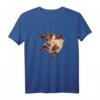 Streetart Popart Kuh T-Shirt mit fliegendem Kalb – Originelles Geschenk für Tierliebhaber, Bauern und Kuh-Fans zu Geburtstag, Weihnachten & Festivals