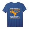 Hinter jedem Verteidiger steht ein Torwart - Cooles Ballsport T-Shirt als Geschenk für Torhüter zu Geburtstag & Weihnachten