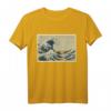HapMonkey Japanisches Woodblock Print T-Shirt – Hokusai Great Big Wave Design, Perfektes Geschenk für Kunstliebhaber & Japan-Fans