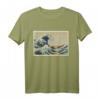 HapMonkey Japanisches Woodblock Print T-Shirt – Hokusai Great Big Wave Design, Perfektes Geschenk für Kunstliebhaber & Japan-Fans