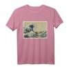 HapMonkey Japanisches Woodblock Print T-Shirt – Hokusai Great Big Wave Design, Perfektes Geschenk für Kunstliebhaber & Japan-Fans