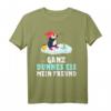Pinguin - GANZ DÜNNES EIS MEIN FREUND! Lustiges Tiermotive T-Shirt mit Spruch für Freunde & Geschenkideen