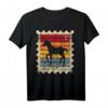 Briefmarke mit Sonnenuntergang Pferd Fohlen T-Shirt – Perfekt für Tier- und Briefmarkenliebhaber