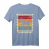 Briefmarke mit Sonnenuntergang Pferd Fohlen T-Shirt – Perfekt für Tier- und Briefmarkenliebhaber