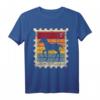 Briefmarke mit Sonnenuntergang Pferd Fohlen T-Shirt – Perfekt für Tier- und Briefmarkenliebhaber